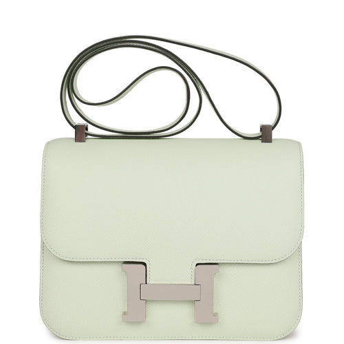 Hermes Constance 1-24 Vert Fizz Epsom Palladium Hardware