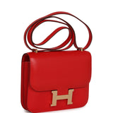 Hermes Constance 18 Rouge De Coeur Chevre Chamkila Permabrass Hardware