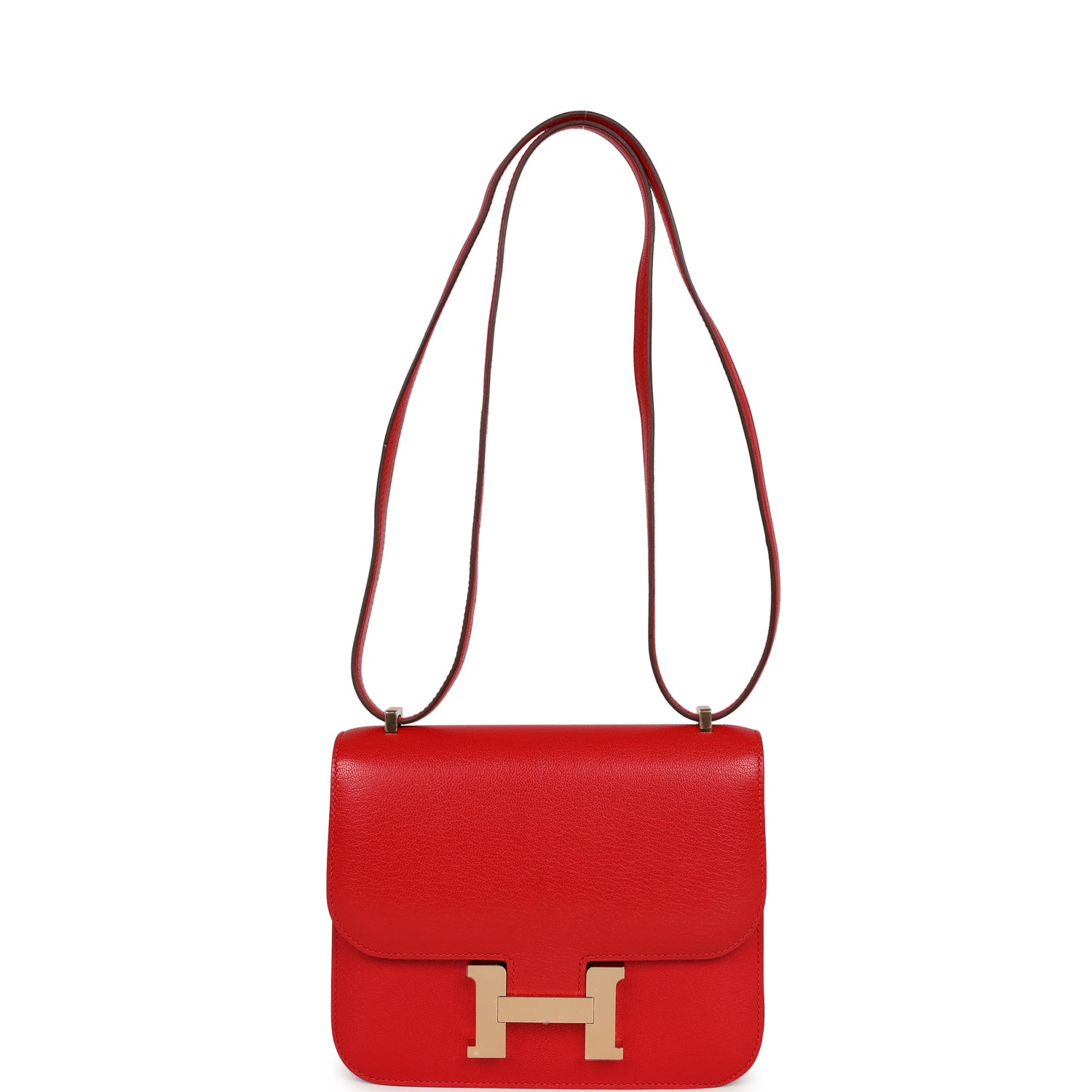 Hermes Constance 18 Rouge De Coeur Chevre Chamkila Permabrass Hardware ...