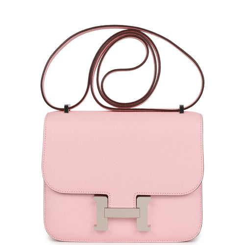 Hermes Mini Verrou Chaine Bag Bubblegum Ostrich Palladium Hardware –  Madison Avenue Couture