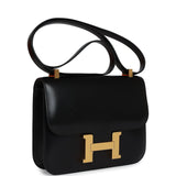 Hermes Constance 1-24 Black Box Gold Hardware