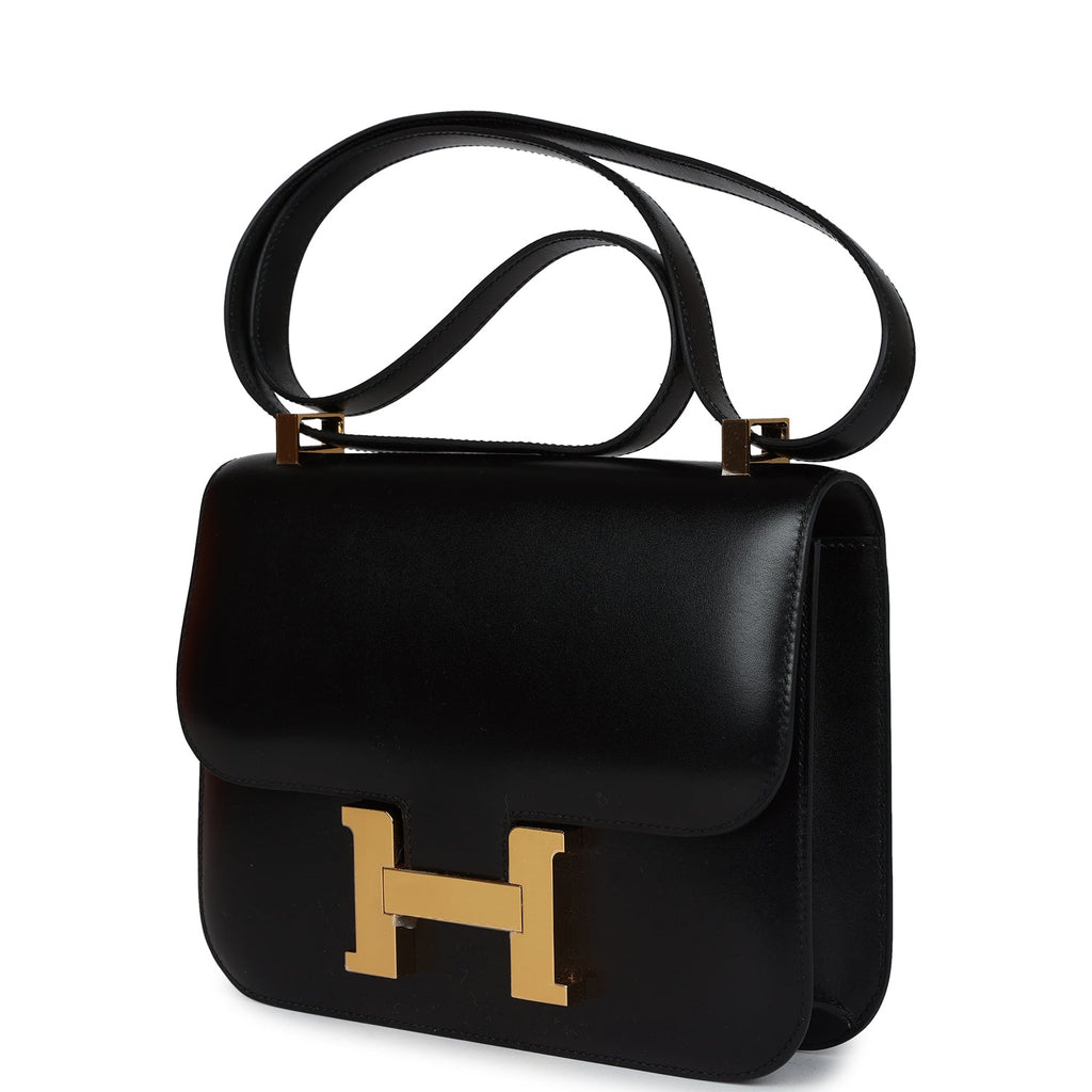 Hermes Constance 1-24 Black Box Gold Hardware