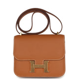 Hermes Constance 18 Gold Epsom Gold Hardware