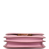 Hermes Constance 18 Mauve Sylvestre Chevre Rose Gold Hardware