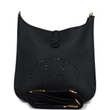 Hermes Evelyne PM Black Clemence Gold Hardware