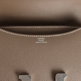 Pre-owned Hermes Constance 18 Etoupe Epsom Palladium Hardware