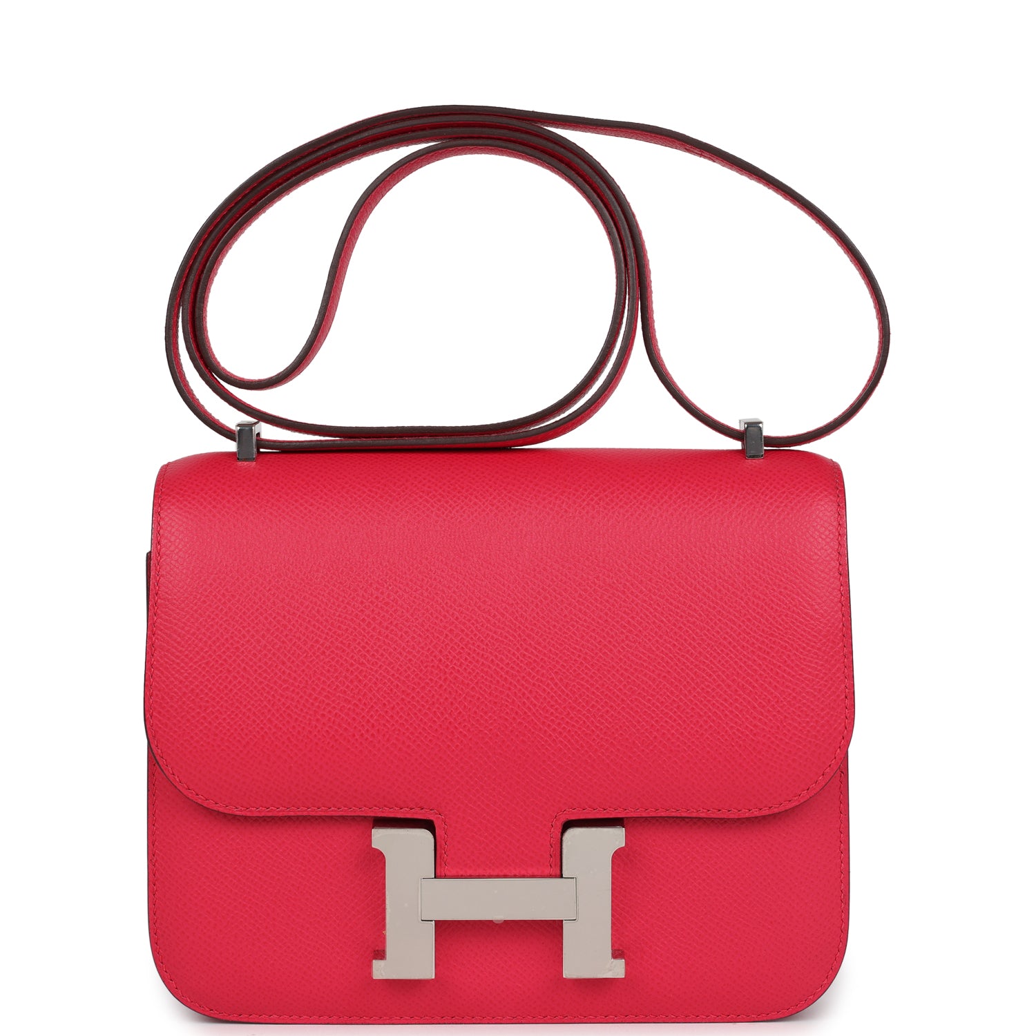 Hermes Constance 18 Rose Extreme Epsom Palladium Hardware – Madison ...