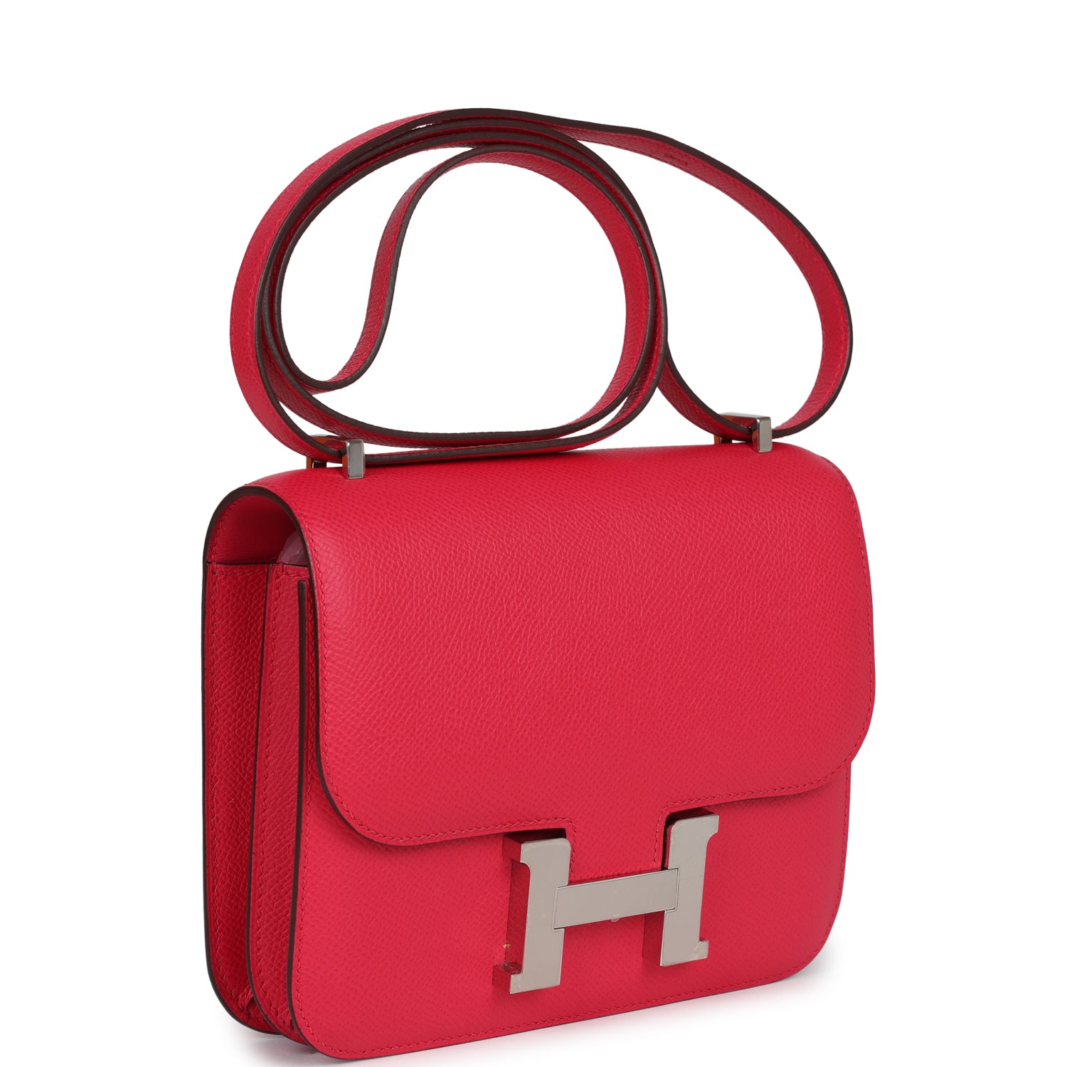 Hermes Constance 18 Rose Extreme Epsom Palladium Hardware – Madison ...