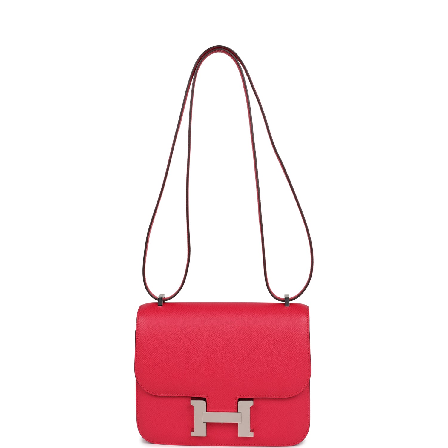 Hermes Constance 18 Rose Extreme Epsom Palladium Hardware – Madison ...