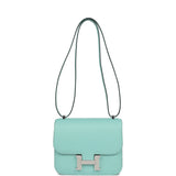 Hermes Constance 18 Aqua Chevre Palladium Hardware