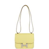 Hermes Constance 18 Limoncello Chevre Mysore Palladium Hardware