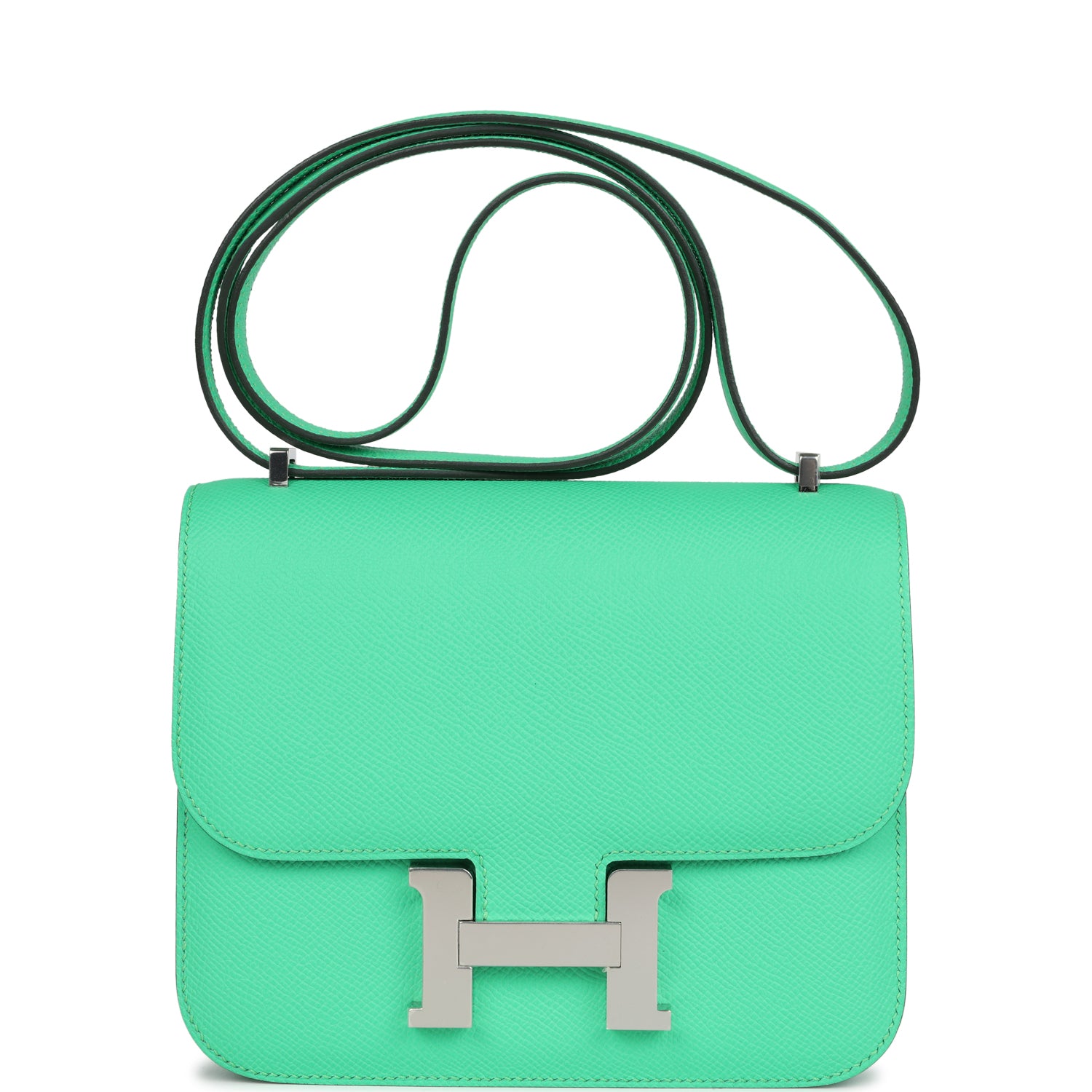 Hermes Constance 18 Vert Comics Epsom Palladium Hardware