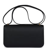 Hermes Constance Elan Black Epsom Gold Hardware