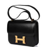 Hermes Constance 1-24 Black Box Gold Hardware