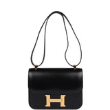 Hermes Constance 1-24 Black Box Gold Hardware