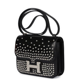 Hermes Constance 18 Clouté Black Box Palladium Hardware