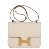 Hermes Constance 1-24 Craie Epsom Brushed Gold Hardware