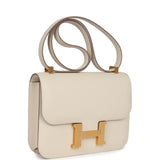 Hermes Constance 1-24 Craie Epsom Brushed Gold Hardware