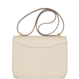 Hermes Constance 1-24 Craie Epsom Brushed Gold Hardware