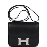 Hermes Constance 18 Black Chevre Chamkila Palladium Hardware