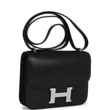 Hermes Constance 18 Black Chevre Chamkila Palladium Hardware