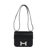 Hermes Constance 18 Black Chevre Chamkila Palladium Hardware