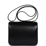 Hermes Constance 18 Black Box Gold Hardware