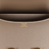 Pre-owned Hermes Constance 24 Etoupe Epsom Gold Hardware