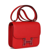 Hermes Constance 18 Rouge De Coeur Epsom Lacquered Palladium Hardware