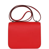 Hermes Constance 18 Rouge De Coeur Epsom Lacquered Palladium Hardware