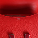 Hermes Constance 18 Rouge De Coeur Epsom Lacquered Palladium Hardware