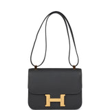 Hermes Constance 1-24 Graphite Epsom Gold Hardware