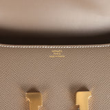 Hermes Constance Elan Etoupe Epsom Gold Hardware