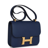 Hermes Constance 1-24 Bleu Navy Epsom Gold Hardware