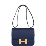 Hermes Constance 1-24 Bleu Navy Epsom Gold Hardware