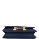 Hermes Constance 1-24 Bleu Navy Epsom Gold Hardware