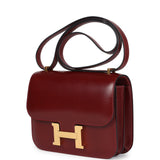 Hermes Constance 18 Rouge H Box Calfskin Gold Hardware