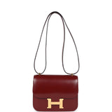 Hermes Constance 18 Rouge H Box Calfskin Gold Hardware