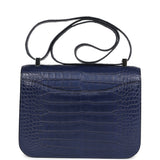 Hermes Constance 1-24 Bleu Saphir Matte Alligator Marquette Palladium Hardware