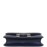 Hermes Constance 1-24 Bleu Saphir Matte Alligator Marquette Palladium Hardware