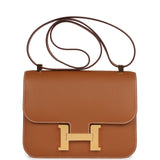 Hermes Constance 1-24 Gold Epsom Gold Hardware