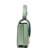 Hermes Constance 24 Bicolor Vert D'eau and Malachite Matte Alligator Gold Hardware