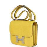 Hermes Constance 18 Mimosa Matte Alligator Palladium Hardware