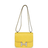 Hermes Constance 18 Mimosa Matte Alligator Palladium Hardware