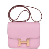 Hermes Constance 18 Mauve Sylvestre Epsom Rose Gold Hardware