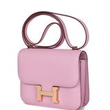 Hermes Constance 18 Mauve Sylvestre Epsom Rose Gold Hardware