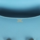 Hermes Constance 1-24 Blue Jean Epsom Gold Hardware