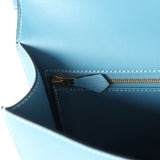 Hermes Constance 1-24 Blue Jean Epsom Gold Hardware