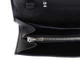 Pre-owned Hermes Constance Wallet To Go Black Epsom Palladium Hardware