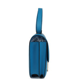 Pre-owned Hermes Constance 24 Bleu Zanzibar Evercolor Palladium Hardware side 3
